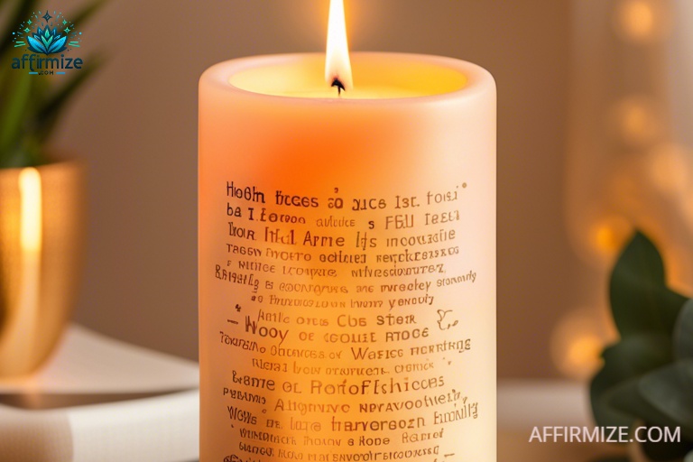 affirmation candle